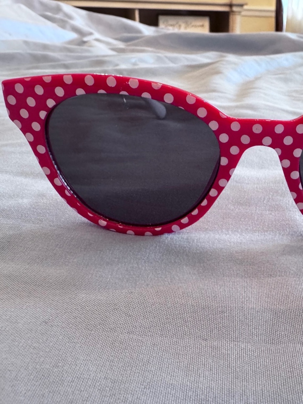 Darling Minnie Mouse Red & White Polka Dot Disney Sunglasses - adult